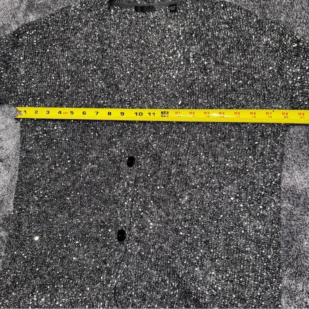 Like New ATM Gray Sequin Alpaca Button up Cardigan XS - Picture 8 of 12